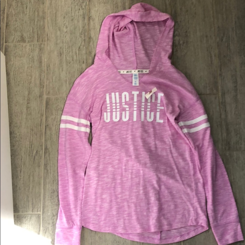 Purple long sleeve shirt